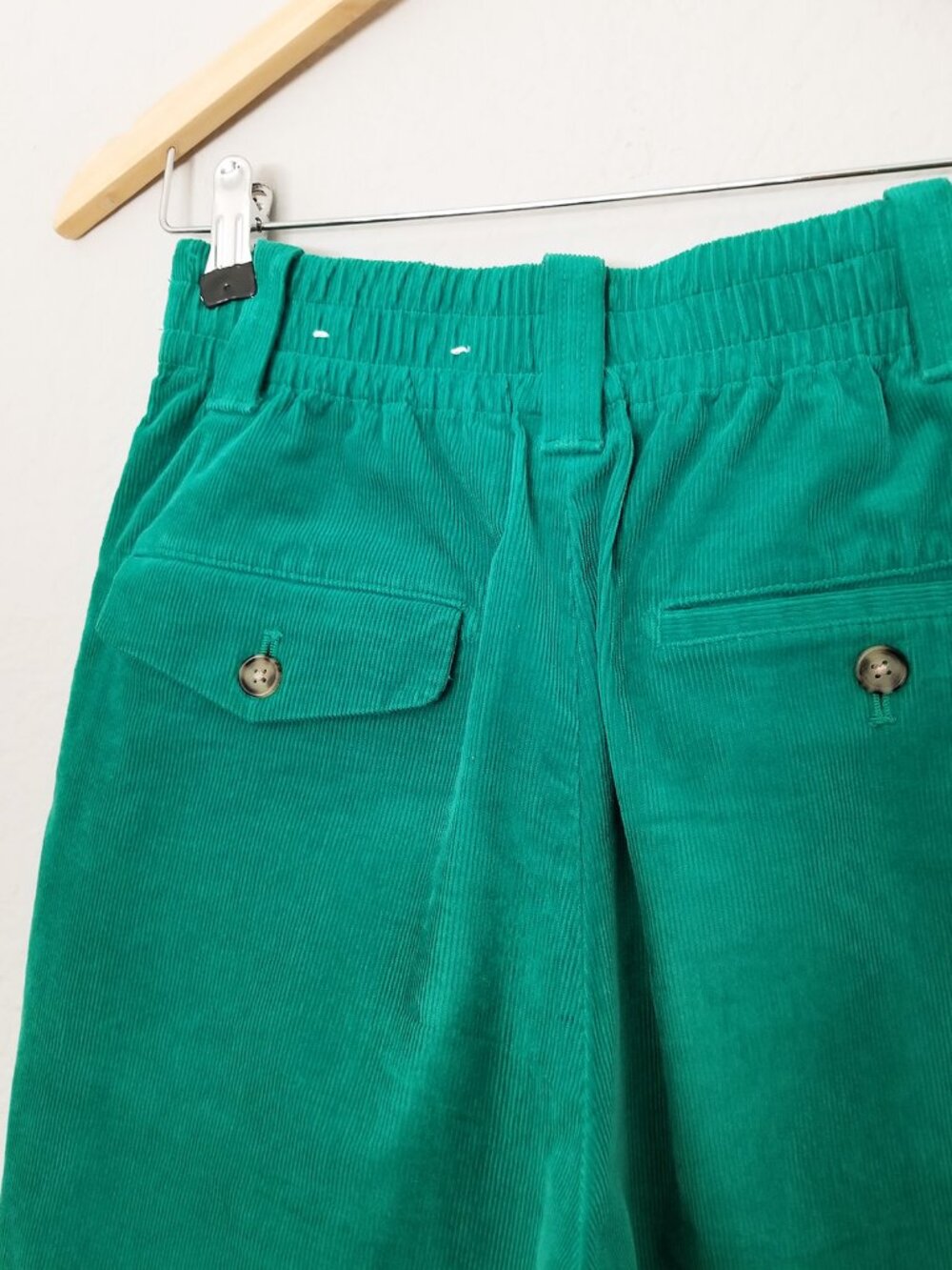 Marni x Uniqlo Kelly Green Corduroy Wide Fit Pleated Pants Size XS Rare Preppy - Picture 12 of 16